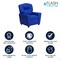 Flash Furniture Kids Recliner, 25" to 39" x 28", Upholstery Color: Blue BT-7950-KID-BLUE-GG - alternate 4